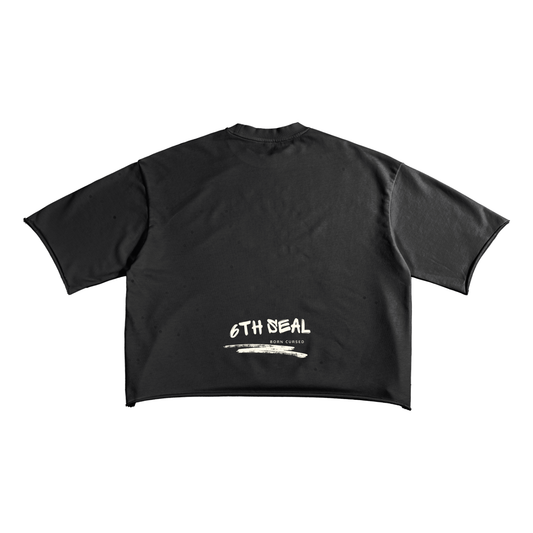 French Terry Raw Edge T-Shirt