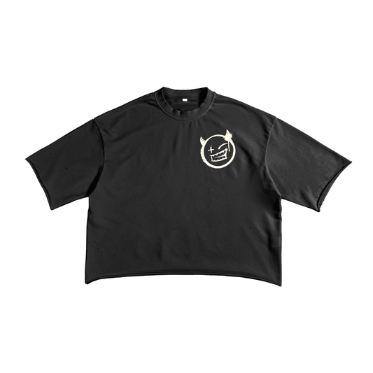 French Terry Raw Edge T-Shirt