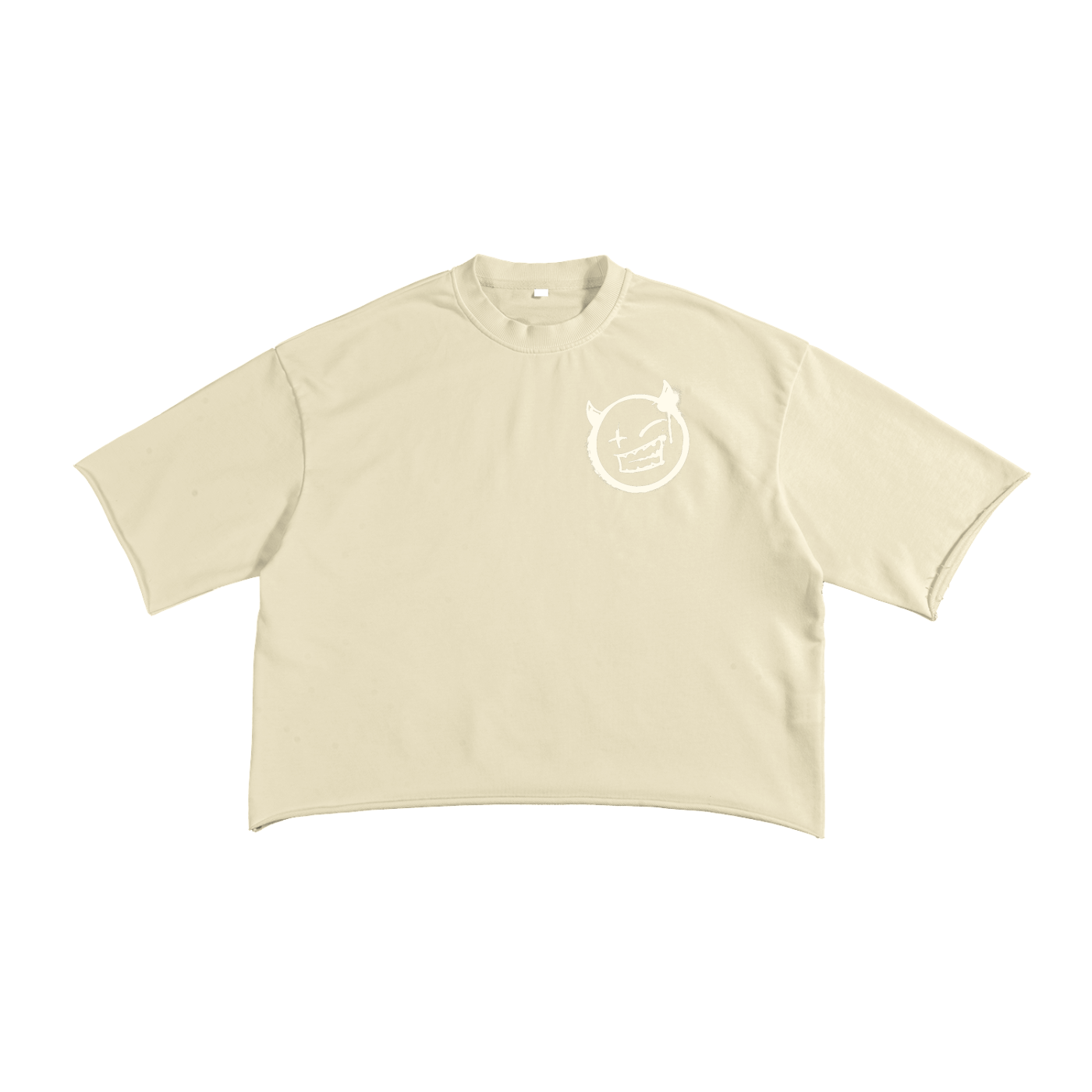 French Terry Raw Edge T-Shirt